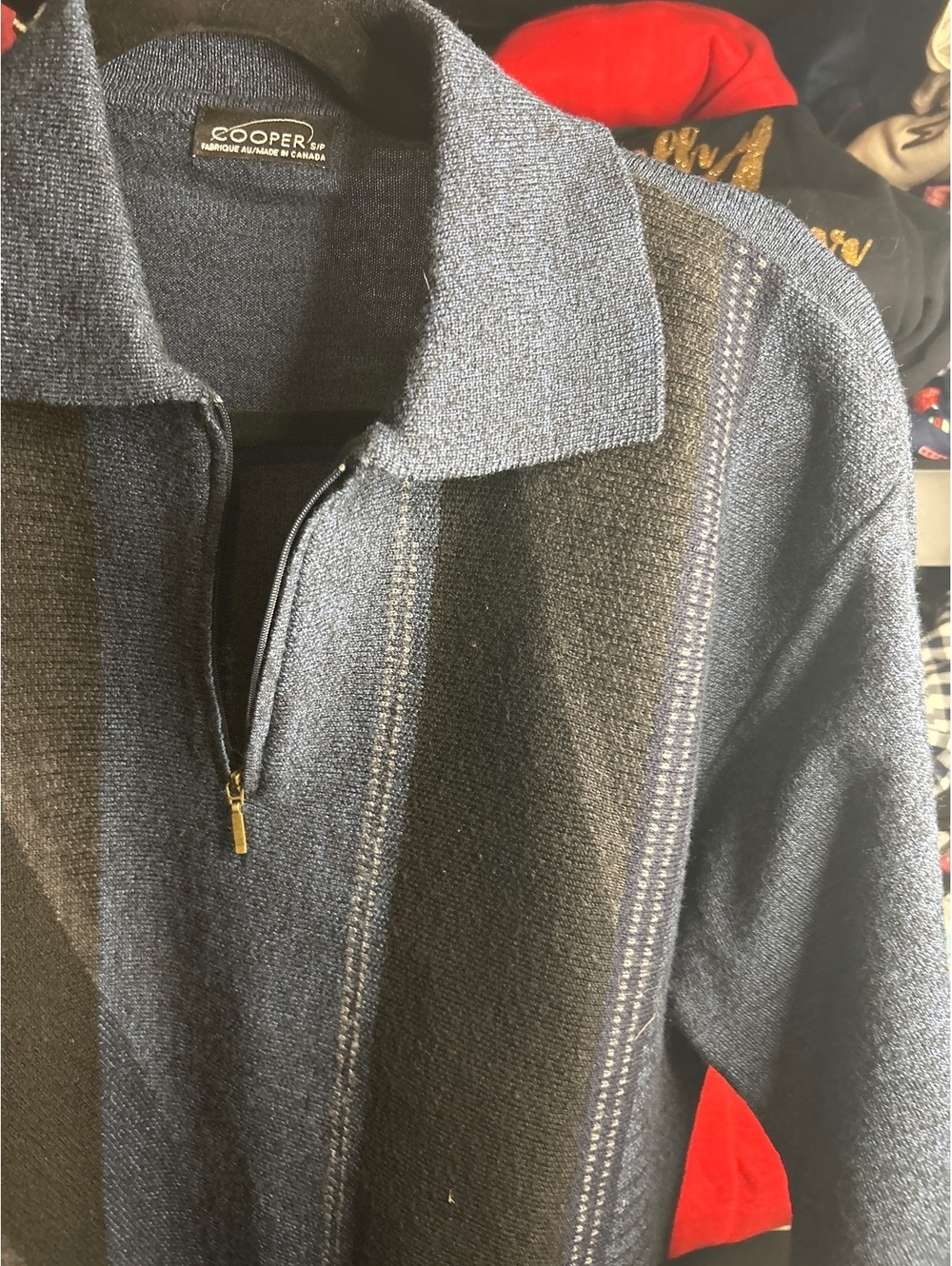 Cooper Men's Half-Zip Wool Blend Pullover Sweater
